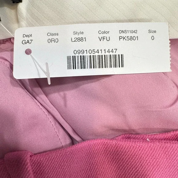J. Crew Womens Size 0 Pink Linen‎ Blend High Rise Straight Leg Pants Trousers - Picture 6 of 10